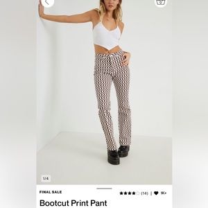 Garage bootcut print pants